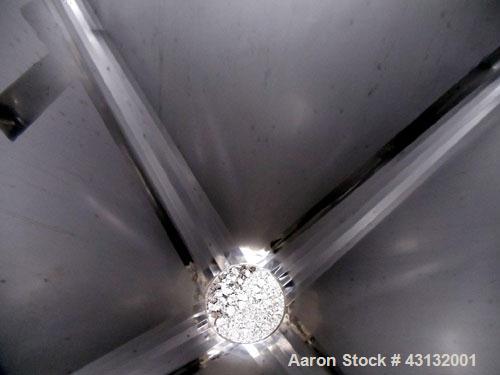 Used Flo-Bin Tote Blender, Stainless Steel. Including bins and framework, 316 stainless steel bins, (1) 25 cubic feet, 32" x 32" x 33" straight side x 18" cone bottom; (1) 45 cubic feet, 48" x 48" x ...