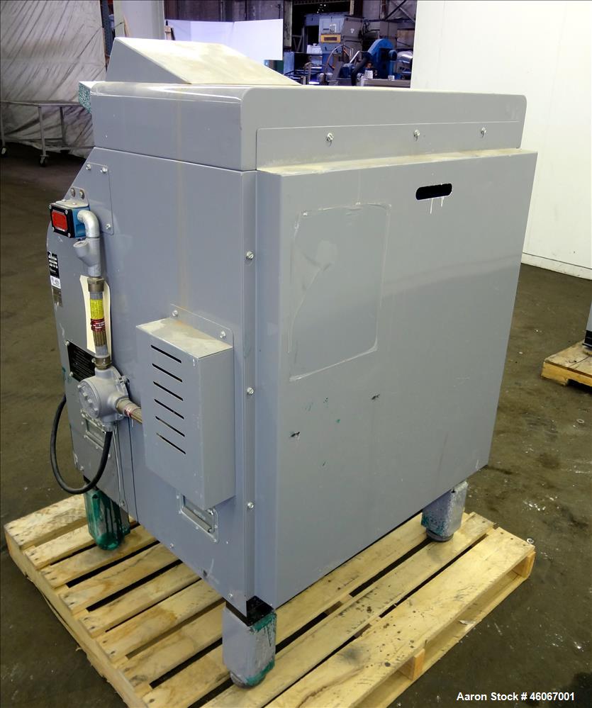 Used Red Devil Paint Shaker, Model 05025X1ZRL4. Load capacity 125 pounds. Driven by a 1hp, 1/60/115/230 volt, 1725 rpm XP gear motor. Serial#07G0123K.