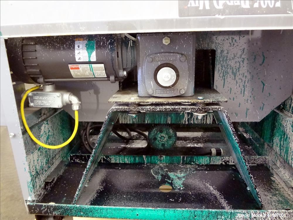Used Red Devil Paint Shaker, Model 05025X1ZRL4. Load capacity 125 pounds. Driven by a 1hp, 1/60/115/230 volt, 1725 rpm XP gear motor. Serial#07G0123K.