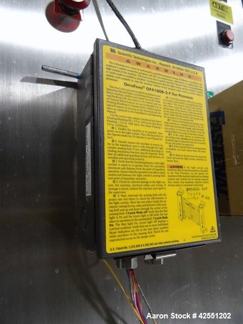 Used Tote Systems tote blender, 304 stainless steel construction, 79 cu ft(2500 liter) capacity, on stainless steel stands with 20 hp, 230/460 volt motor drive thru Sumitomo gear box with 76:1 gear b...