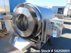 Used Coating Drum, 19" diameter x 66" long. Stainless steel.