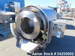 Used Coating Drum, 19" diameter x 66" long. Stainless steel.