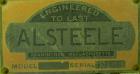 Used Alsteele Double Drum Tumbler, Carbon Steel. Can accept drums approximately 20