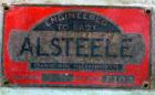 Used Alsteele Double Drum Tumbler, Carbon Steel. Can accept drums approximately 20