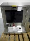 Used LB Bohle bin blender, model PM2000, stainless steel construction, post mounted design, 1500 kg capacity, designed to handle up to 2000 liter bins, 460 volt with operator interface control panel,...
