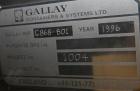 Used Stainless Steel Gallay Systems Bin Blender, Model G868-B01