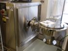 Used Globe Pharma Bin Blender, Model MB-1 2. Stainless steel construction, with 1 and 2 cu. ft. interchangeable stainless steel bins, 208 volts.