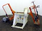 Used IMS Dual Drum Tumbler, Model TBD1500. Capacity (2) 55 gallon drums at 280 pounds per drum. Minimum/maximum height 25