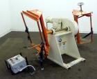 Used IMS Dual Drum Tumbler, Model TBD1500. Capacity (2) 55 gallon drums at 280 pounds per drum. Minimum/maximum height 25