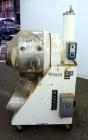 Used Munson Machinery Mini Rotary Batch Mixer, Model MX-3-S/S, 3 Cubic Feet, 304 Stainless Steel. Maximum batch weight 350 pounds. Approximate 30” diameter drum with flights, and (1) internal spray l...