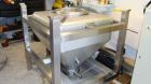 Used GEA IBC Single Pedstal Container Mixer/Blender. Material of construction is 316 stainless steel, total capacity 500 liter, working capacity 330 liter, non-jacketed container. Belt driven via a g...