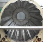 Used Horizontal Drum Tumbler, 316 stainless steel. Approximate 33