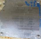 Used Horizontal Drum Tumbler, 316 stainless steel. Approximate 33