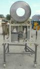 Used Horizontal Drum Tumbler, 316 Stainless Steel. Approximate 24