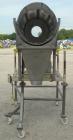 Used Horizontal Drum Tumbler, 316 Stainless Steel. Approximate 24