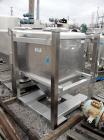 Used Flo-Bin Tote Blender, Stainless Steel. Including bins and framework, 316 stainless steel bins, (1) 25 cubic feet, 32