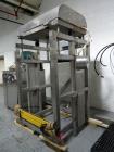 Used Tote Systems tote blender, 304 stainless steel construction, 79 cu ft(2500 liter) capacity, on stainless steel stands with 20 hp, 230/460 volt motor drive thru Sumitomo gear box with 76:1 gear b...