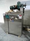 Used Tote Systems tote blender, 304 stainless steel construction, 79 cu ft(2500 liter) capacity, on stainless steel stands with 20 hp, 230/460 volt motor drive thru Sumitomo gear box with 76:1 gear b...