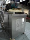 Used Tote Systems tote blender, 304 stainless steel construction, 79 cu ft(2500 liter) capacity, on stainless steel stands with 20 hp, 230/460 volt motor drive thru Sumitomo gear box with 76:1 gear b...