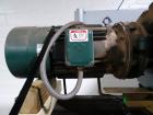Used Tote Systems tote blender, 304 stainless steel construction, 79 cu ft(2500 liter) capacity, on stainless steel stands with 20 hp, 230/460 volt motor drive thru Sumitomo gear box with 76:1 gear b...