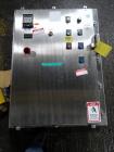 Used Tote Systems tote blender, 304 stainless steel construction, 79 cu ft(2500 liter) capacity, on stainless steel stands with 20 hp, 230/460 volt motor drive thru Sumitomo gear box with 76:1 gear b...