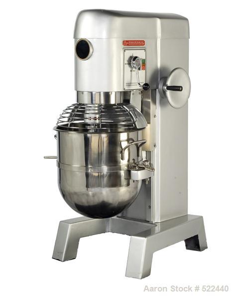 Unused-NEW: 50 Quart all purpose dough mixer with bowl accessories. Heavy duty motor to meet demanding operations. Agitators are designed for long term use and heavy conditions. The bowl locks at the...