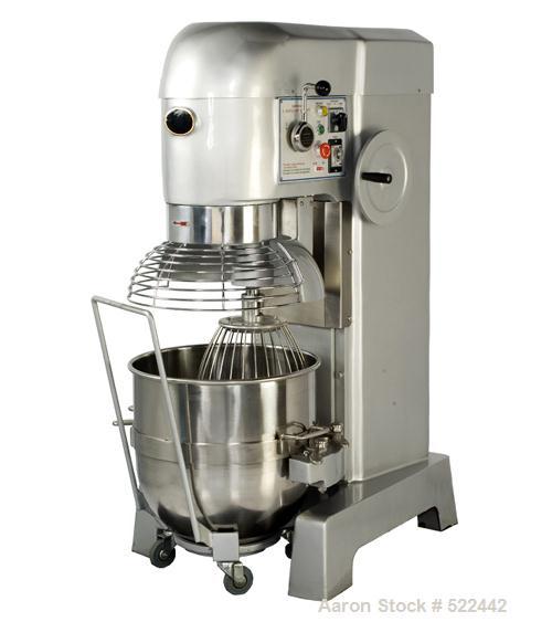 Unused-NEW: 80 Quart all purpose dough mixer with bowl accessories. Heavy duty motor to meet demanding operations. Agitators are designed for long term use and heavy conditions. The bowl locks at the...