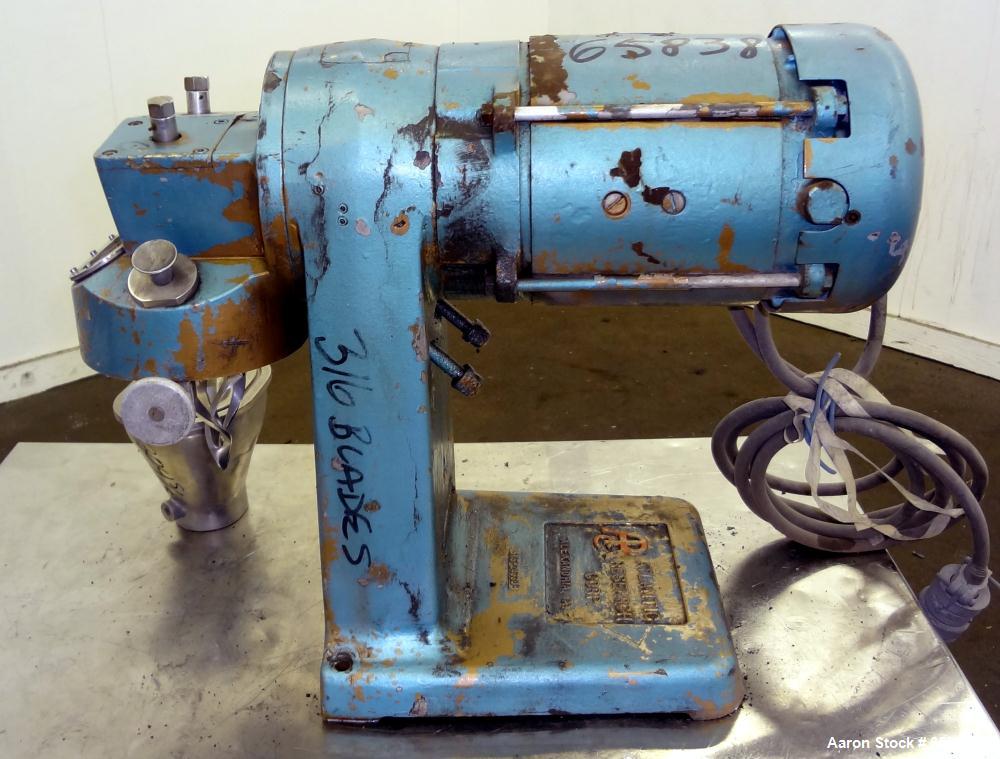 Used Stainless Steel Atlantic Research Helicone Lab Mixer, Model 2CV