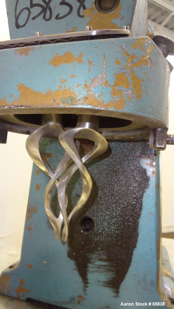 Used Stainless Steel Atlantic Research Helicone Lab Mixer, Model 2CV