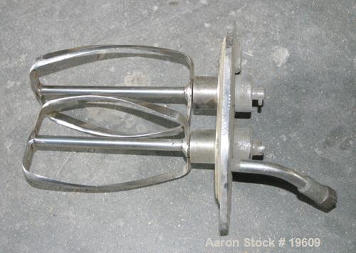 USED: Atlantic Research Corp Lab Mixer, Model 60 LP. Stainless steel jacketed bowl 5-1/2" left to right, 3" front to back, 7" deep. Working capacity 200-1200 CC; total capacity 1500 CC. Operating pre...