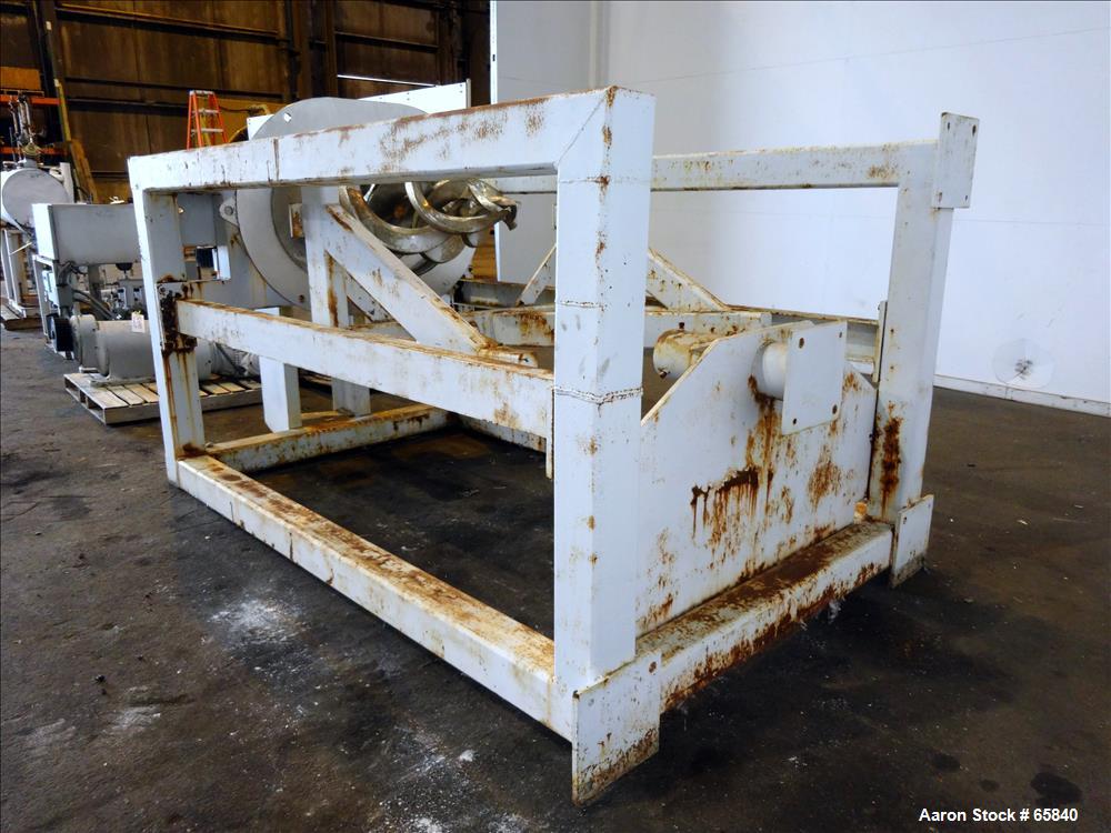 Used Stainless Steel Atlantic Research Helicone Mixer, Model 65CV, 6 to 65 Gall
