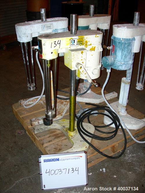 Used Used: Ross mixer emulsifier, model ME100LX, stainless steel. 1-20 liter batch capacity. 0-10,000 rpm. Approximately 3" diameter rotor x 19" long. Driven by a 1hp, 3/60/230/460 volt, 3450 rpm mot...