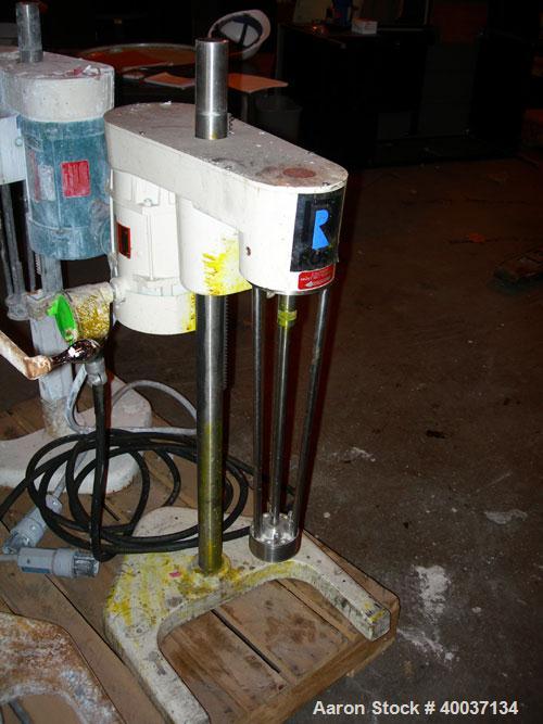 Used Used: Ross mixer emulsifier, model ME100LX, stainless steel. 1-20 liter batch capacity. 0-10,000 rpm. Approximately 3" diameter rotor x 19" long. Driven by a 1hp, 3/60/230/460 volt, 3450 rpm mot...