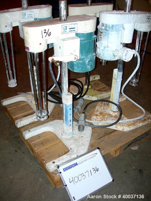 Used Used: Ross mixer emulsifier, model ME100LX, stainless steel. 1-20 liter batch capacity. 0-10,000 rpm. Approximately 3" diameter rotor x 19" long. Driven by a 1hp, 3/60/230/460 volt, 3450 rpm xp ...