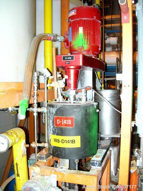 Used Used: Kinematica Polytron lab size homo mixer, model PTDEX, stainless steel. Jacketed bowl 8" diameter x 9" deep. Driven by a 2hp,3/60/230/460 volt, 3520 rpm motor.