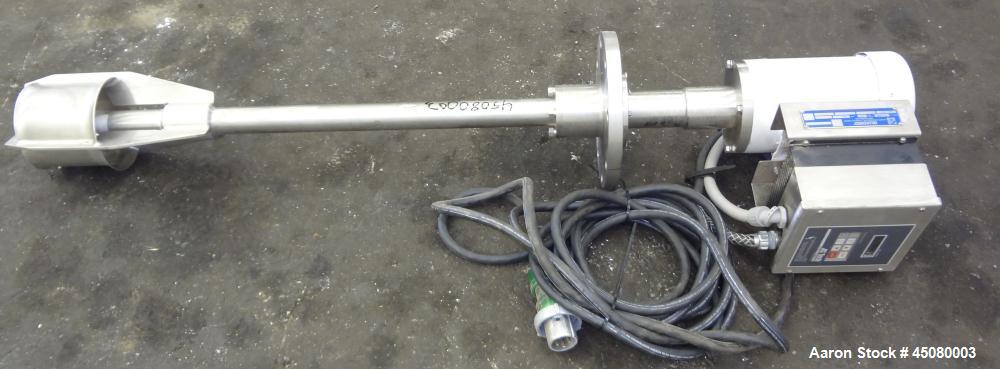 Used Stainless Steel Quadro Y Jet High Speed Disperser, Model Y2