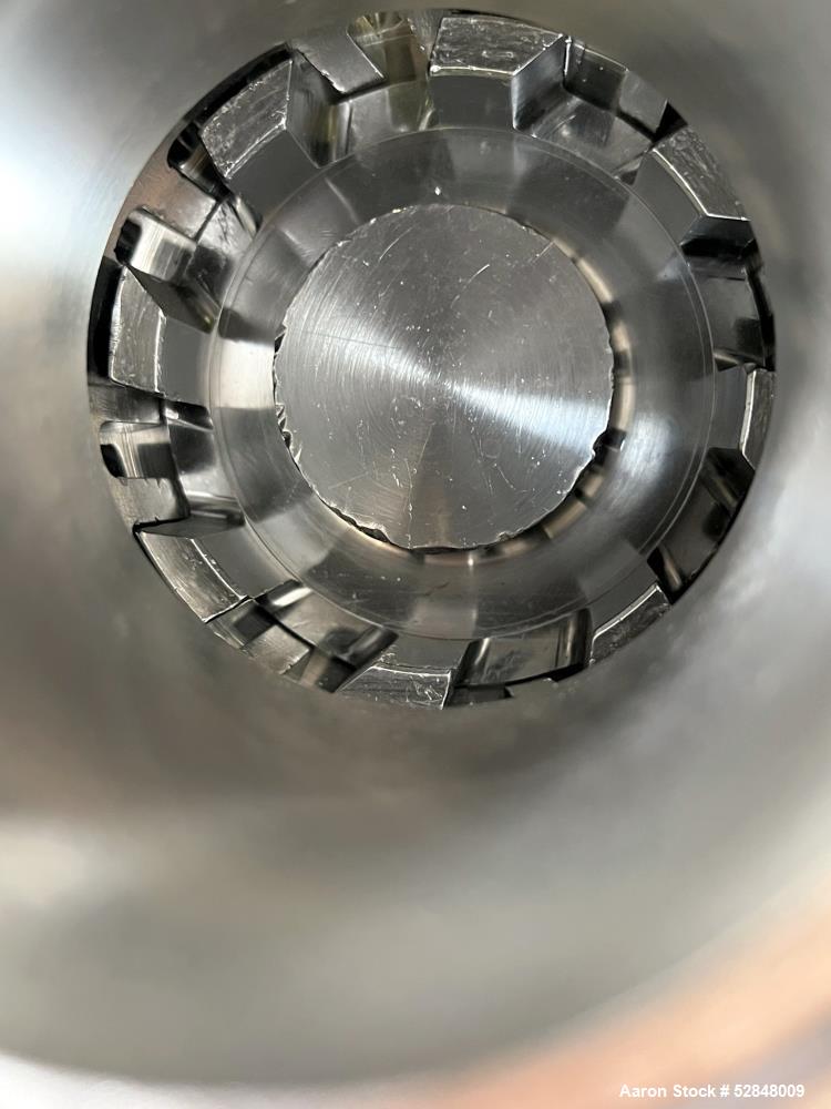 Used Admix Boston Shearmill-Pump, Model BSM 60-1, Stainless Steel. Throughput 40 - 165 gallon per minute. 94 FPS (28.6 MPS) tip speed. Driven by 75hp, 3/60/230/460 volt, 3550 rpm motor. 3" Inlet, 2" ...