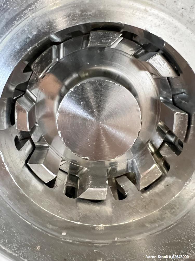 Used Admix Boston Shearmill-Pump, Model BSM 60-1, Stainless Steel. Throughput 40 - 165 gallon per minute. 94 FPS (28.6 MPS) tip speed. Driven by 75hp, 3/60/230/460 volt, 3550 rpm motor. 3" Inlet, 2" ...