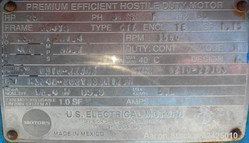Used Admix Boston Shear Pump, Model BSM37-3-P, 316 Stainless Steel. Approximately 15 to 50 gallons per minute capacity, tip speed 115 feet per second. Approximate 4-1/4’’ diameter stator, 3’’ rotor. ...