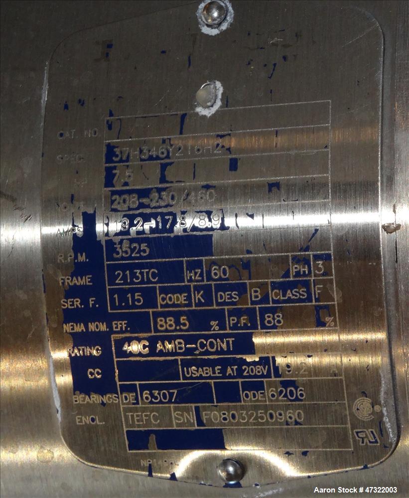 Used High Shear/Disolver Mixer, Stainless Steel.