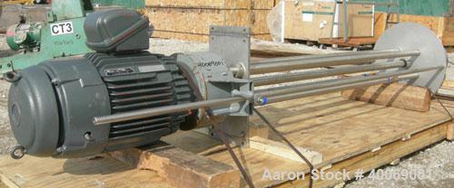Used: Arde-Barinco Homo Mixer, Model C5-25524R085BPL, 316 Stainless Steel.Approximately 85" long shaft x 6-1/2" diameter 5 blade turbine.Tip speed approximately 6120 feet/minute, flow rate approximat...