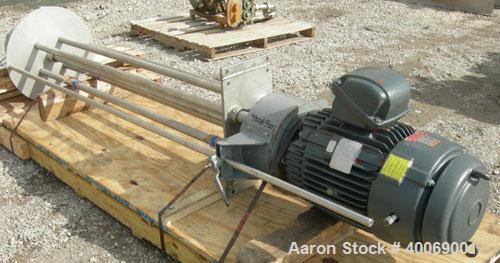 Used: Arde-Barinco Homo Mixer, Model C5-25524R085BPL, 316 Stainless Steel.Approximately 85" long shaft x 6-1/2" diameter 5 blade turbine.Tip speed approximately 6120 feet/minute, flow rate approximat...