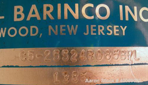 Used: Arde-Barinco Homo Mixer, Model C5-25524R085BPL, 316 Stainless Steel.Approximately 85" long shaft x 6-1/2" diameter 5 blade turbine.Tip speed approximately 6120 feet/minute, flow rate approximat...