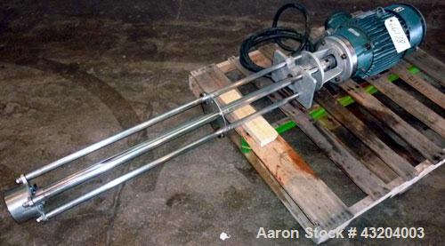 Used- Arde Barinco Style Homomixer, Model 3H, Stainless Steel.(4) Support posts, (1) shaft with mixing blade.4" diameter rot...