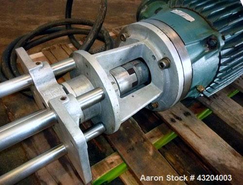 Used- Arde Barinco Style Homomixer, Model 3H, Stainless Steel.(4) Support posts, (1) shaft with mixing blade.4" diameter rot...