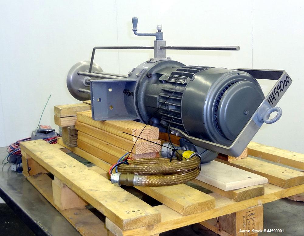 Used Stainless Steel Arde-Barinco Reversible Homogenizing Mixer, Model C1-05535S033BL