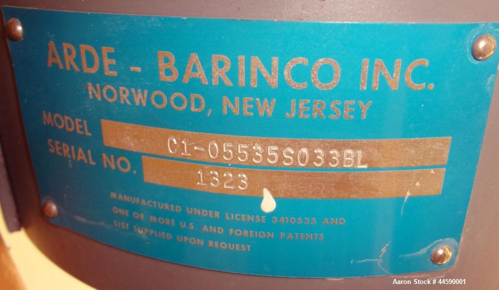 Used Stainless Steel Arde-Barinco Reversible Homogenizing Mixer, Model C1-05535S033BL