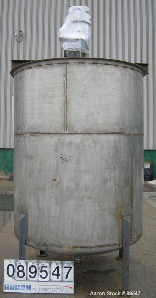 USED: Arde Barinco homo mixer, model C3-20435R085BLD, 304 stainless steel. 84" long shaft, 5-3/4" diameter 4 blade turbine. Tip speed approximately 5400 feet/minute, flow approximately 905 gallons pe...