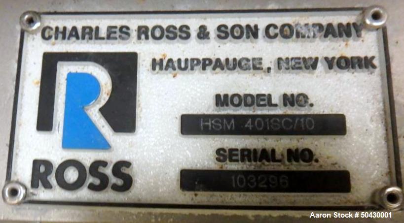 Used Charles Ross High Shear Mixer, HSM 401SC/10
