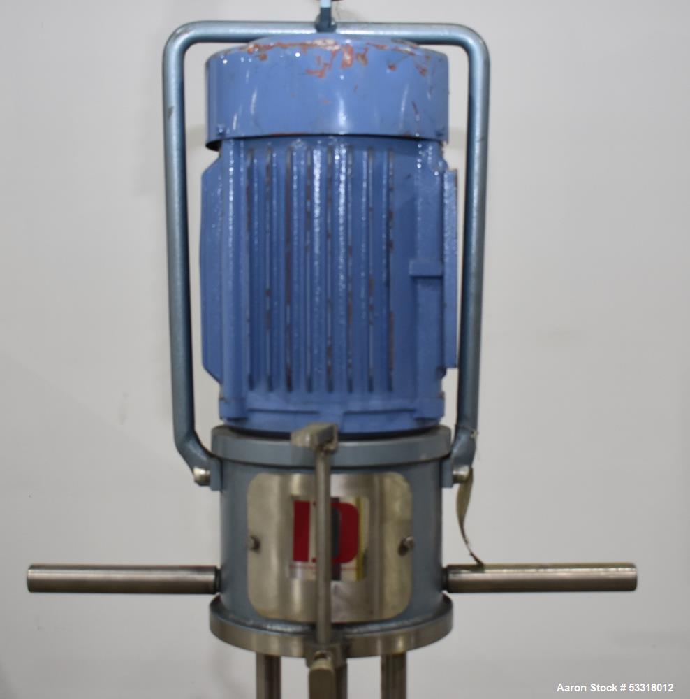 Used- Dantco Series 5046 Homogenizer / Emulsifier Mixer, Model DHE-100-36. Approximate 34" long shaft. Driven by 10hp, 3/230...